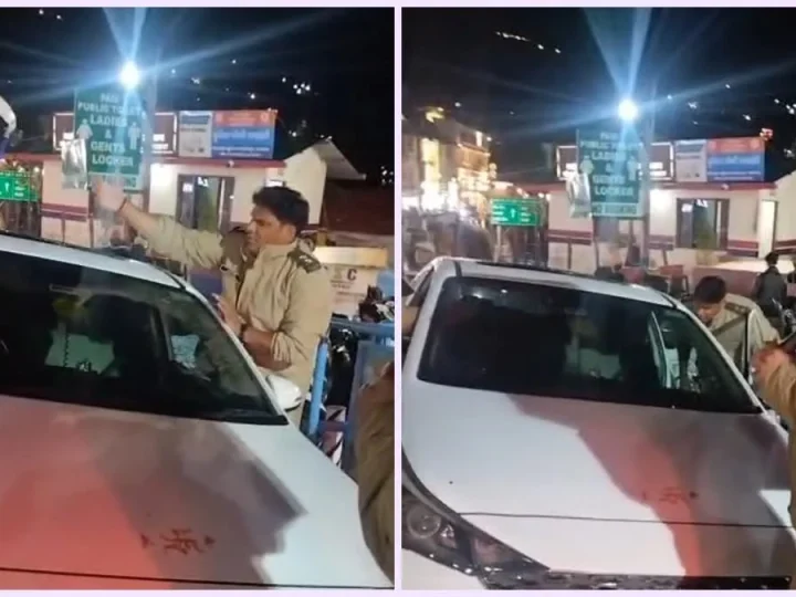 मसूरी में फर्जी वीआईपी कल्चर पर पुलिस की कार्रवाई, हूटर-बत्ती लगी लग्जरी कार सीज