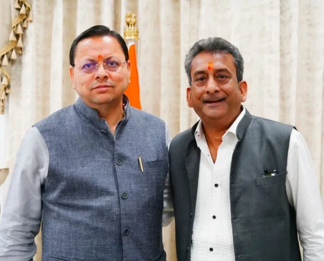CM धामी से अभिनेता हेमंत पांडे की मुलाकात, कला-संस्कृति पर हुई चर्चा