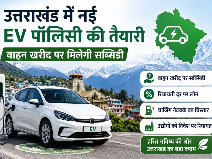 उत्तराखंड में नई EV पॉलिसी की तैयारी, वाहन खरीद पर मिलेगी सब्सिडी