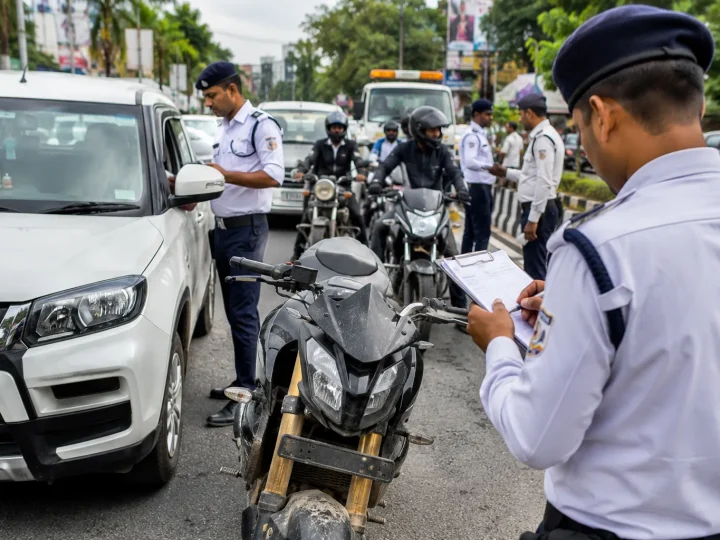 देहरादून में बिना नंबर प्लेट वाहनों पर बड़ा एक्शन, 4 महीने में 2578 चालान