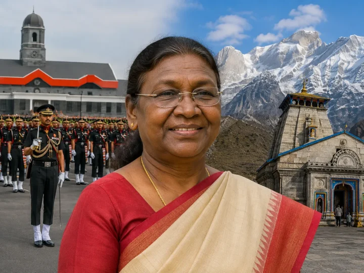 राष्ट्रपति द्रौपदी मुर्मू का तीन दिवसीय उत्तराखंड दौरा:IMA पासिंग आउट परेड में लेंगी सलामी, केदारनाथ धाम के भी करेंगी दर्शन