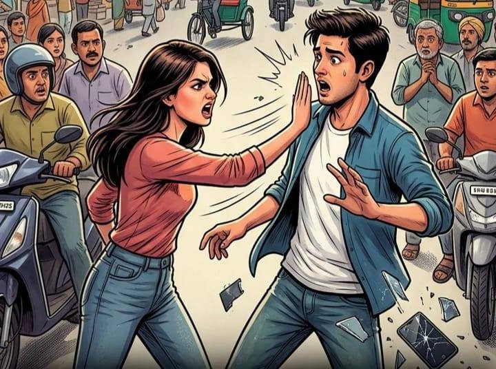 विवाद: शादी से मुकरा तीन साल पुराना प्रेमी, युवती ने उसके घर पहुंचकर काटा हंगामा