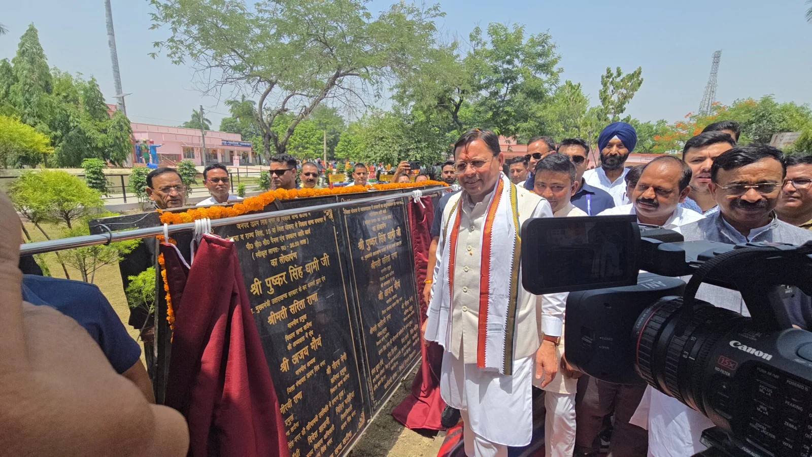 खटीमा में मुख्यमंत्री पुष्कर सिंह धामी ने 89 लाख रुपये की विकास योजनाओं का किया लोकार्पण