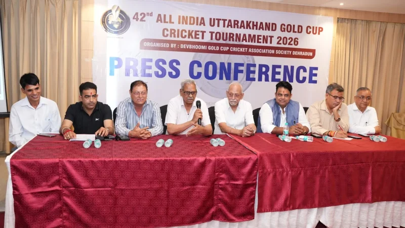 42वां उत्तराखंड गोल्ड कप: 22 मई से देहरादून में शुरू होगा क्रिकेट का धमाका, 16 टीमें और 10 लाख का इनाम