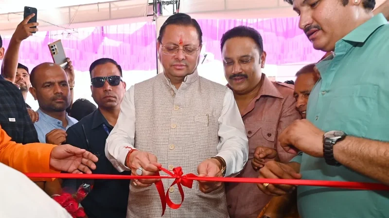 मुख्यमंत्री पुष्कर सिंह धामी ने हरिद्वार में नव निर्मित आनंद धर्मशाला ट्रस्ट का किया लोकार्पण।