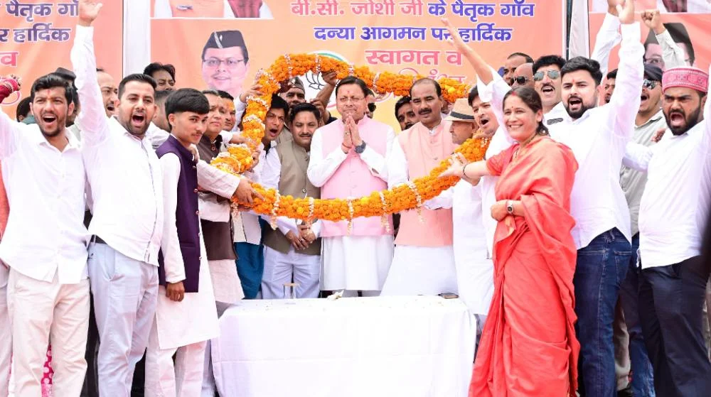 मुख्यमंत्री ने दन्या में जनसभा को किया संबोधित, क्षेत्र के विकास की कई महत्वपूर्ण घोषणाएं