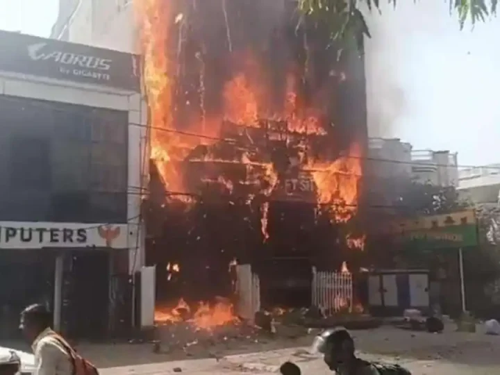लखनऊ अग्निकांड: व्यावसायिक इमारत के मालिक का आपराधिक इतिहास,  पेपर लीक से जुड़ा है नाम