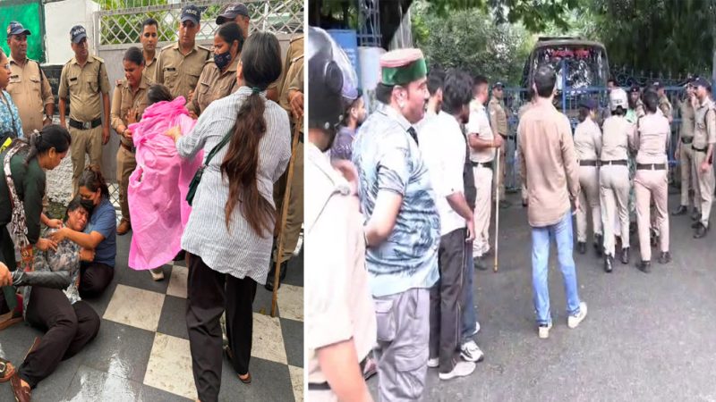 बड़ी ख़बर: स्वास्थ्य मंत्री के आवास के बाहर चार महिला अभ्यर्थियों ने किया आत्महत्या का प्रयास , एक की हालत गंभीर  