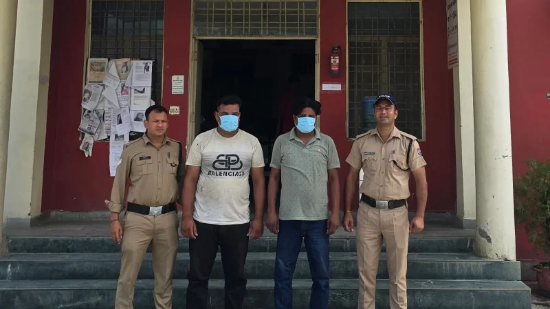 शान्ति व्यवस्था भंग करने वाले 2 व्यक्तियो को पुलिस ने किया गिरफ्तार