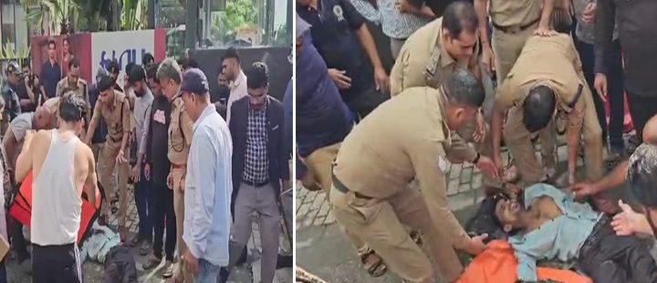 हादसा: पासपोर्ट बनवाने आया युवक दीवार गिरने से हुआ घायल, बारी के इंतजार में बैठा था चाय की ठेली पर