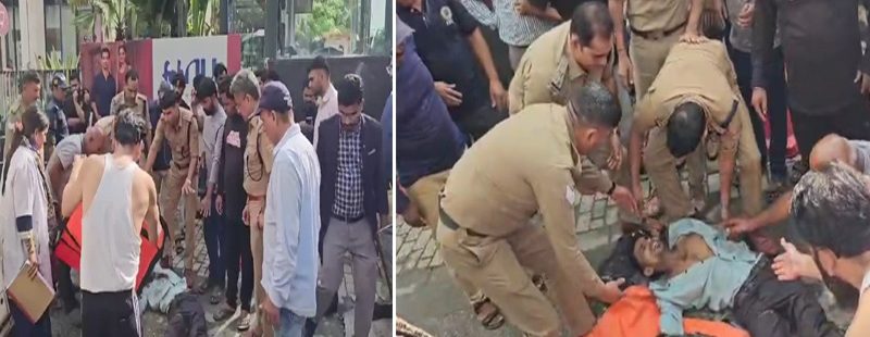 हादसा: पासपोर्ट बनवाने आया युवक दीवार गिरने से हुआ घायल, बारी के इंतजार में बैठा था चाय की ठेली पर