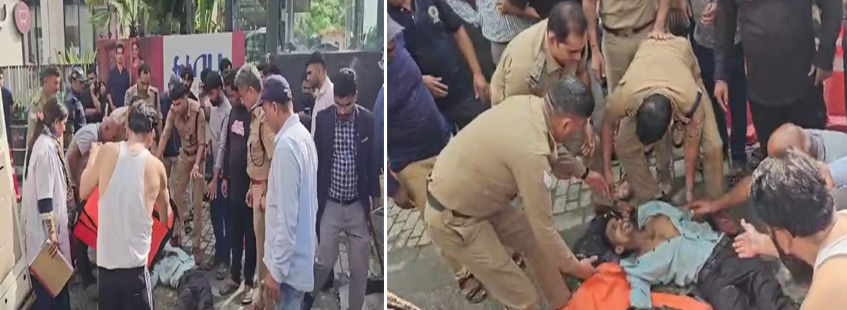 हादसा: पासपोर्ट बनवाने आया युवक दीवार गिरने से हुआ घायल, बारी के इंतजार में बैठा था चाय की ठेली पर