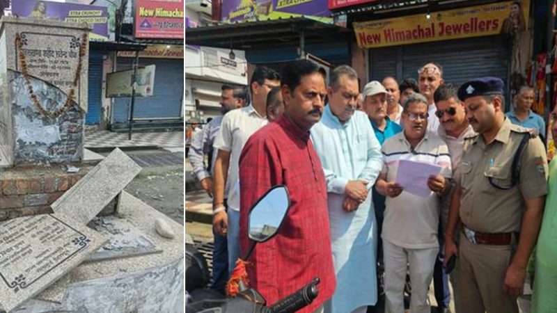 शर्मनाक: सेलाकुई में शहीद सत्येंद्र सिंह चौहान स्मारक को क्षतिग्रस्त करने पर भड़का जन आक्रोश