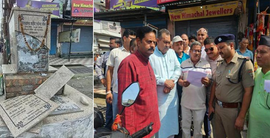 शर्मनाक: सेलाकुई में शहीद सत्येंद्र सिंह चौहान स्मारक को क्षतिग्रस्त करने पर भड़का जन आक्रोश