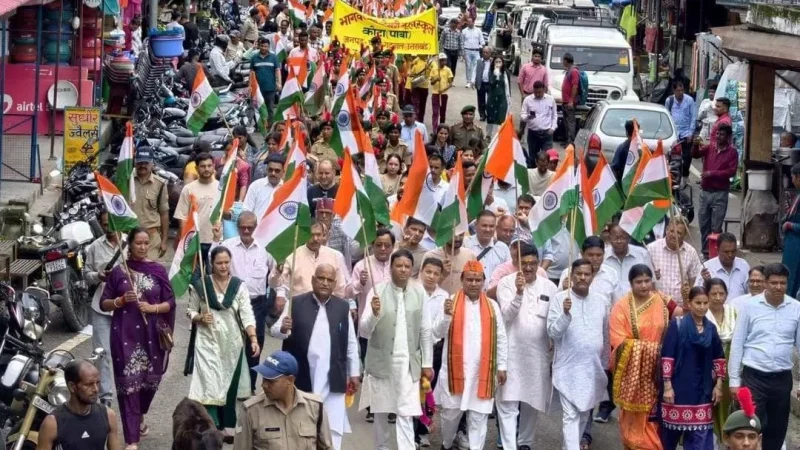 शिक्षा मंत्री डाॅ. रावत ने पौड़ी से किया ‘हर घर तिरंगा’ अभियान का शुभारम्भ