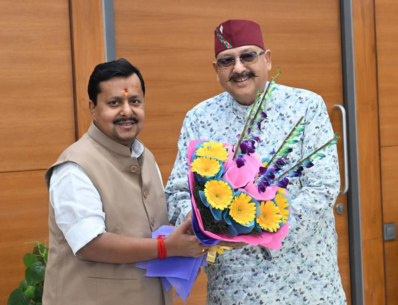 महाराज ने भाजपा के राष्ट्रीय अध्यक्ष नितिन नबीन से की शिष्टाचार भेंट