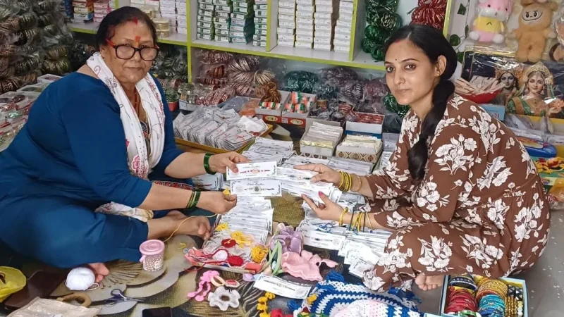 मालदेवता में सास-बहू की जोड़ी ने राखी कारोबार से मचाई धूम