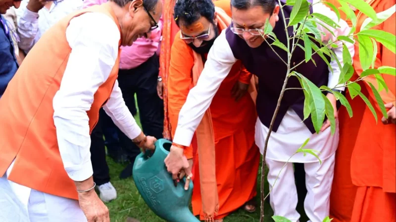 हरिद्वार में संत समागम में ‘एक राष्ट्र-एक चुनाव’ पर संवाद में केंद्रीय मंत्री शिवराज सिंह चौहान और मुख्यमंत्री पुष्कर सिंह धामी ने की सहभागिता