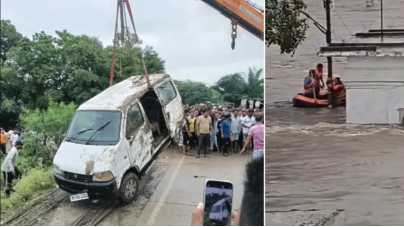 जानलेवा ज़िद: ग्रामीणों के रोकने पर भी नहीं माना ड्राइवर, उफनती पुलिया पर बह गई 11 लोगों से भरी कार; 6 की मौत