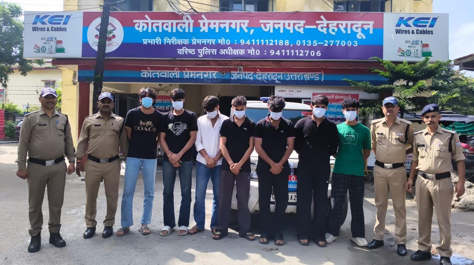 सबक: सार्वजनिक जगह पर कर रहे थे हुड़दंग और मारपीट, निजी शिक्षण संस्थान के सात छात्र गिरफ्तार