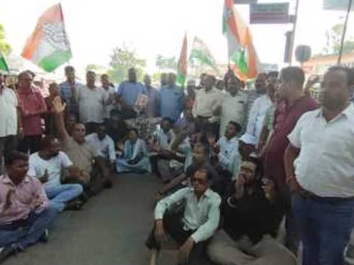 आक्रोश:विधायक से अभद्रता के विरोध में कांग्रेस का प्रदर्शन, भाजपा सरकार पर लगाए गंभीर आरोप