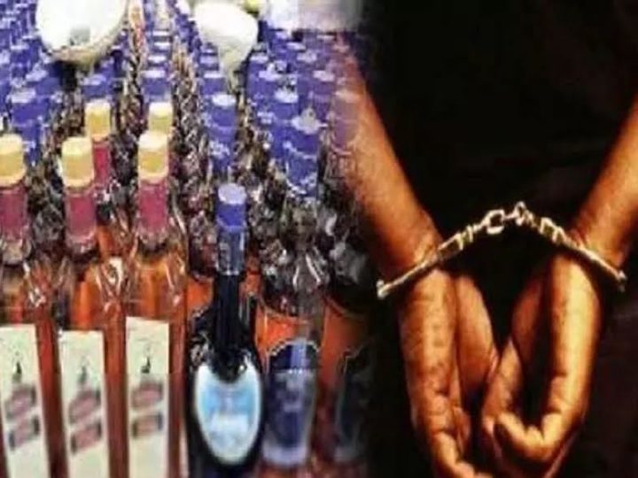 कामयाबी: पुलिस ने चेकिंग के दौरान पकड़ी46 पेटी अवैध अंग्रेजी शराब