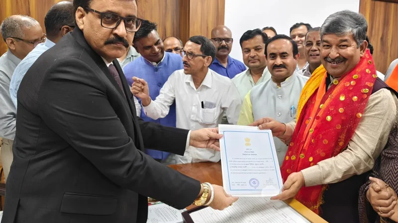 दिनेश आर्य निर्विरोध राज्यसभा सांसद निर्वाचित, भाजपा प्रदेश अध्यक्ष ने दी बधाई
