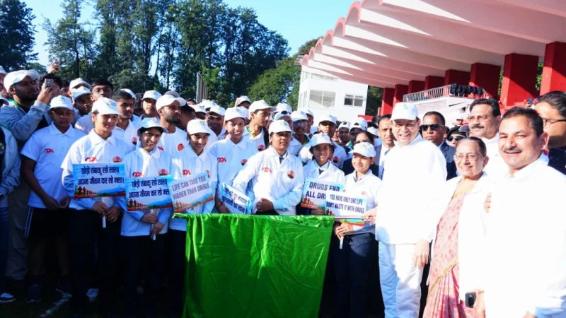 मुख्यमंत्री धामी ने नशामुक्त उत्तराखण्ड वॉकथॉन को दिखाई हरी झंडी