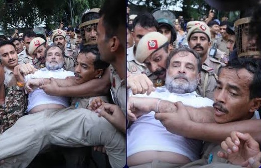 विरोध: ज्ञानेश कुमार के इस्तीफे की मांग को लेकर जंतर-मंतर जा रहे राहुल गांधी हिरासत में, विपक्षी सांसदों ने किया प्रदर्शन